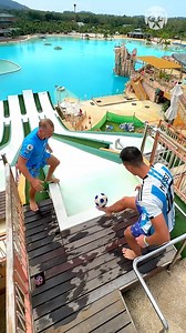 3.2M views · 37K reactions | When Messi & Haaland go to the water park :joy: Partner: _gbv._ IG: https://www.instagram.com/_gbv._ | Bored Panda Art | Facebook
