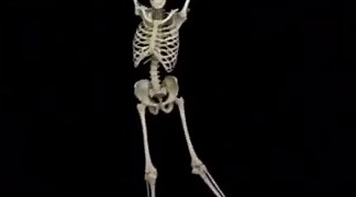 Dancing Skeleton HAPPY HALLOWEEN