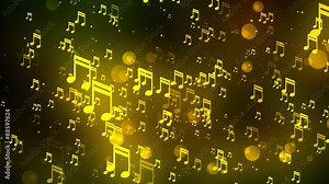 Music Notes 4 Loopable Background A Full HD, 1920x1080 Pixels, seamlessly looped animation High Quality Quicktime Loopable animation works with all Editing Programs Stock Video