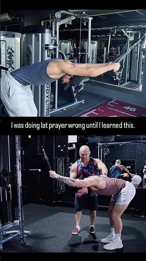 🔥 Lat Prayer: Most People Do It Wrong 👀 #gymtips #fitness