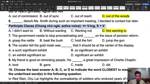 Lớp Chuyên Anh 25-26 – Day 65 (Đề HSG 12 Tiếng Anh Nghệ An 2025-2026 Part 1) #lopchuyenanh | Chuyên Anh Tutorials