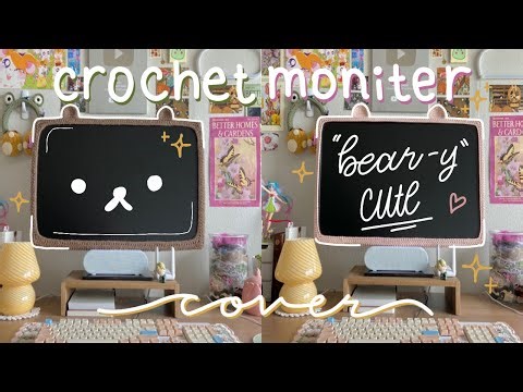 how to crochet a bear monitor cover 🐻💕✨ | Hayhay Crochet