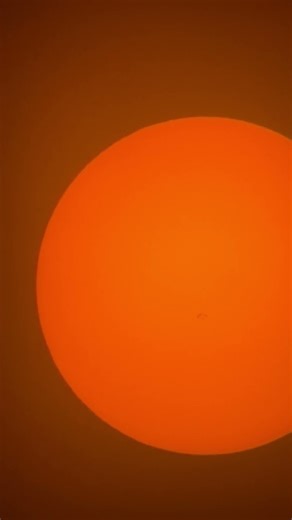 Sunspots on the Sun (November 16, 2025) — iPhone + Telescope View