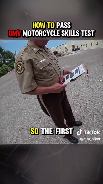 How To Pass DMV Motorcycle Skills Test #dmv #motorskills #motorcyclelicense #motorcycle #motor #bikers