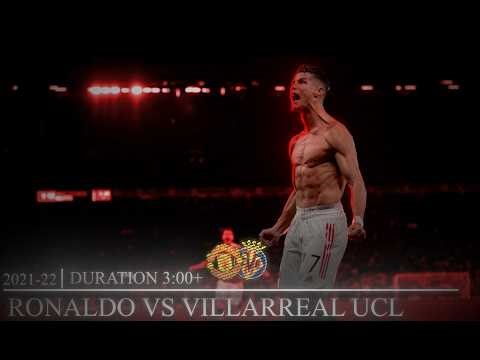 Ronaldo vs Villarreal UCL 2021/22 ● 4K60FPS SCENEPACK / ● ( ADDED TOPAZ NO AE CC) FOR EDITING