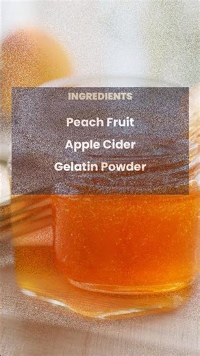Mindy Acv Peach Gelatin Trick Recipe #Shorts