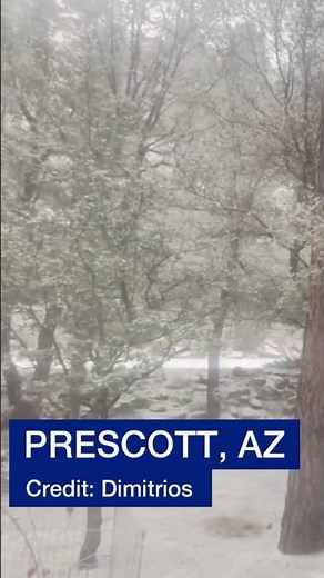 It's snowing in Arizona! ❄️❄️❄️