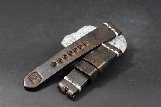 Handmade Old Oil Black II Saddle Leather Watch Strap, 20/18-115/75 Mm (734) - Etsy UK