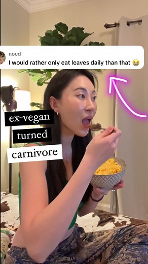 How sad that eating exclusively leaves or a “balanced” diet is now more acceptable than eating meat and butter… 🤦🏻‍♀️ I’ve tried the vegan diet as well as an “everything in moderation” diet and both have left me sicker, more tired, and bloated. 🤷🏻‍♀️ So I’ll stick to what works: meat and butter has brought back my period, healed my cystic acne, rosacea, eczema, and psoriasis and I feel amazing. 🥩👍 Have you improved your health with meat? If you’re in need of support and accountability for 