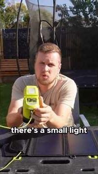 Ryobi 18V battery solar panel charger...How fast can solar panel charge a battery.