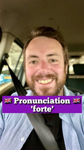 Roy | British English Teacher 🇬🇧 on Instagram: "Learn how to pronounce ‘forte’ in a modern British RP accent! 🇬🇧🔍 🔶 Main definition (according to Cambridge dictionary) ‘Forte’ - a strong ability, something that a person can do well 🔶 Are you ready to improve your English fluency? Every day I teach English pronunciation in a British RP accent. I love helping people learn English, so if you want a lesson on anything, let me know. Perfect your