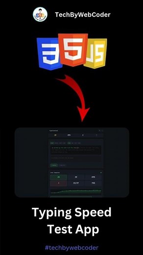 Day 47: How To Build a Typing Speed Test App Using HTML, CSS & JavaScript (For Beginner)