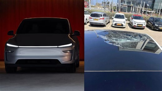 റോക്കറ്റ് വീണിട്ടും തകർന്നില്ല, മസ്‌കിന് നന്ദി; ടെസ്‌ലയുടെ സുരക്ഷയ്ക്ക് കൈയടിച്ച് സോഷ്യൽ മീഡിയ