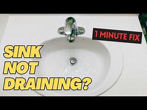 Fix a Slow Draining Bathroom Sink | Easy DIY- No Chemicals or Plumber Needed!