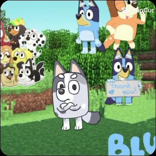 bluey in minecraft