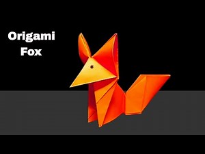 Origami fox !! Origami animal !! Paper fox tutorial