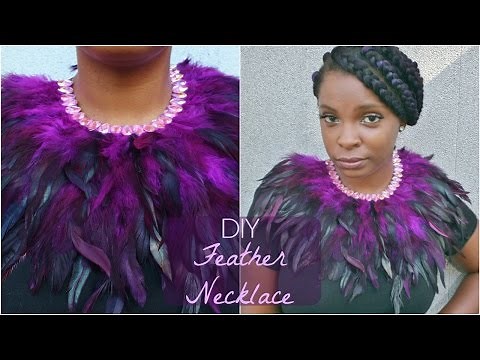 DIY Feather Collar Necklace