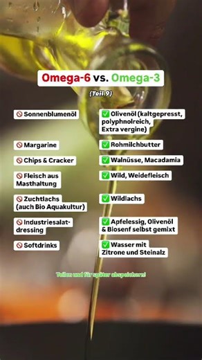 Omega 3 vs Omega 6 🐟