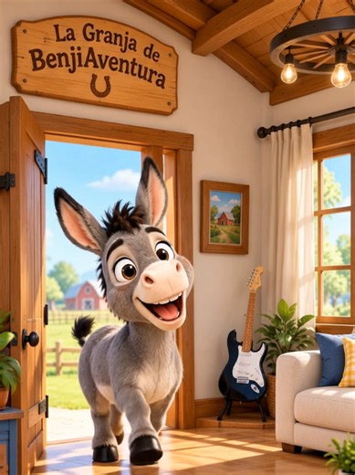 Videos Infantiles👶🏻👧🏻 Bruno el burro canta. #niños #baby #animals #farm #usa