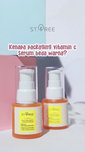 Jadi kamu udah tau kan kenapa warna packagingnya beda? #sttree #skincare #skincareviral #skincarebpom #skincareroutine #rekomendasiskincare #skincaretips #glowingskin #vitaminc