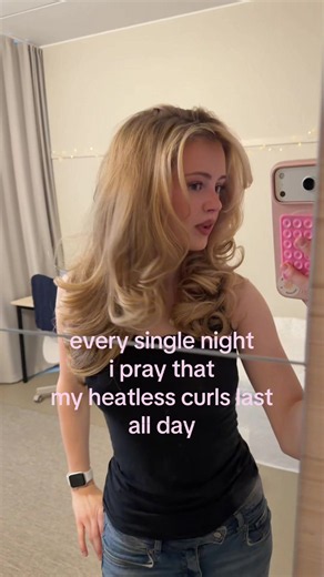 Heatless curls overnight: how to make them last all day