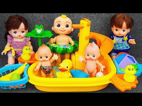 122 Minutes Satisfying with Unboxing Yellow Swimming Pool Collection Set | Review Toys ASMR