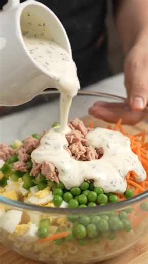 Making Healthy High-Protein Tuna Macaroni Salad 🍝🐟🥚🥗 | Fresh & Filling