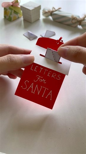 DIY Santa’s mailbox 📪 #diy #gift #christmas #cute #paper #craft