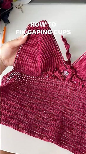 How to fix gaping cups | adding elastic thread