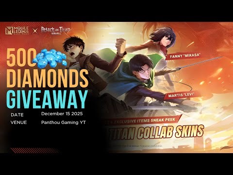 500 💎💎 Diamond lGiveaways on 15December || Moba Legend 5V5