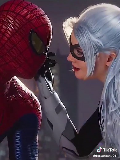 Spider-Man and Black Cat Kiss Scene Compilation