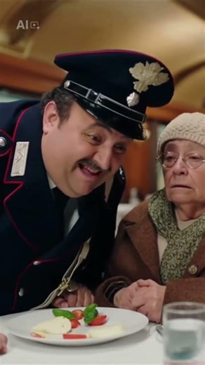 carabiniere affamato mangia dal piatto della signora 🤣🤣🤣