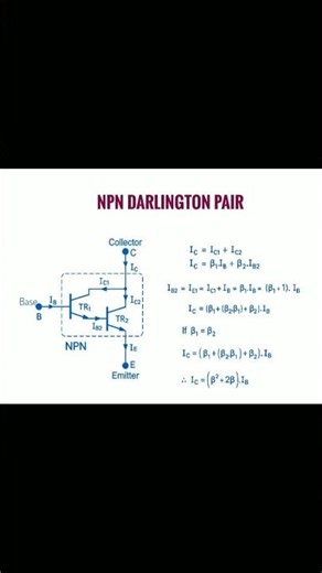 NPN Darlington Pair Circuit Explained #npn #darlington #techeducation #tech #electronic #engineering