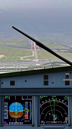 Stormy A320 Landing at Chicago KORD in X-Plane 12