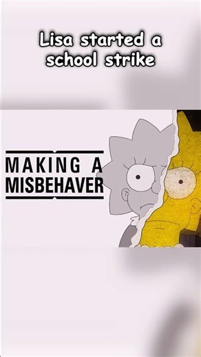 Lisa started a school strike #thesimpsons #simpsons #funny #animatedcartoon #cartoon