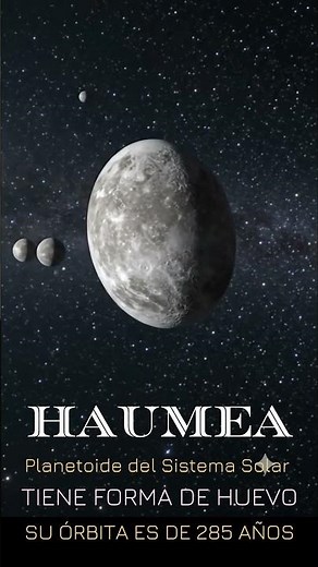 Haumea es un planetoide del sistema solar
