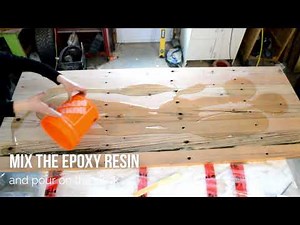 How to make an epoxy resin reclaimed wood desk top