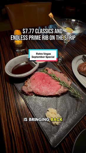 Steak your claim to a winning meal! 🎰Endless prime rib and a $7.77 value menu are on the table all September long at Jack Binion’s Steak. It’s a jackpot of flavor! 😋🥩 📍Horseshoe Las Vegas @Caesars Entertainment #Vegas #VegasRestaurants #VegasFoodie #LasVegas