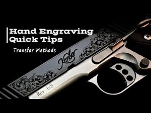 Engraving Quick Tips #1 - Transfers