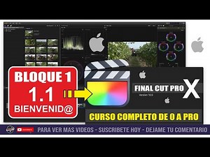 FINAL CUT Pro | CURSO COMPLETO desde 0 a Profesional | Edición de Video | Bloque 1.1 Primeros Pasos👇