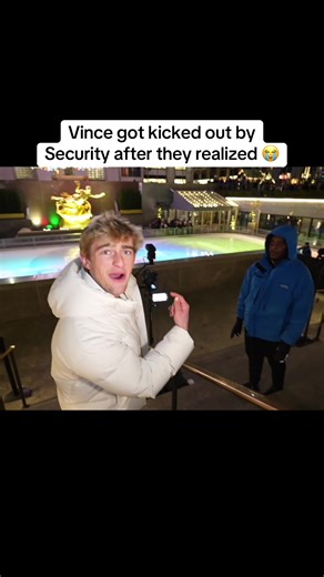 Vince tried tackling worlds biggest Christmas tree 😭 #fyp #funny #vinceaesthetic