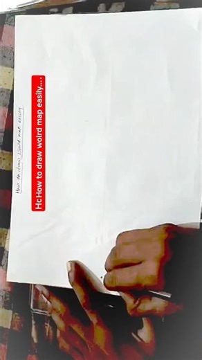 How to draw world map easily 👆...