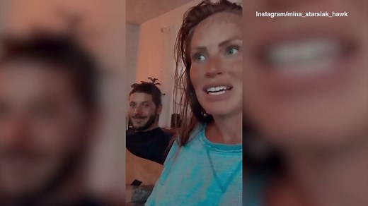 Mina Starsiak Hawk gets ready to give birth to her second child