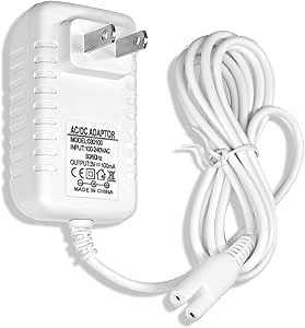 Charger Replacement for Waterpik WP360 WP360W WP462 WP462W WP450 WP450W WF-13CD010 YLA-03010 AC Adapter Series, Water Flosser Replacement Parts Power Cord 5Ft, White
