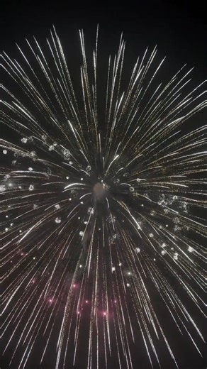 10" Brocade Crown to Multicolor w/Green Red Crackling Lantern Pistil Rise/Gold Tail #fireworks #Reels | CharlesPyro Fireworks