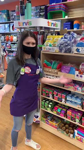 This is what happens when we all try to be like Kaitlyn... #copycat #popit #fidgettoys #mask #maskup #toy #learningexpresstoys