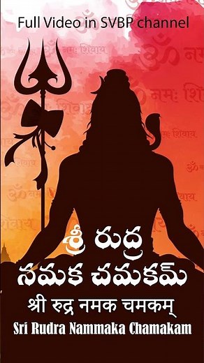 Sri Rudram Namakam Chamakam with #Telugu #Lyric #rudra #shiva #Basara #SVBP #BasarVedaVidyalay