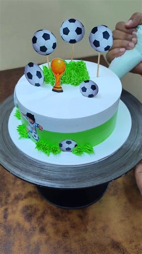 8.1K views · 324 reactions | Football Theme Birthday Cake ⚽ | Perfect Cake for Soccer Lovers | Kids Sports Cake Design  #cakesofinstagram #cake #cakedecorating #cakestagram | Top Cake Master | Facebook