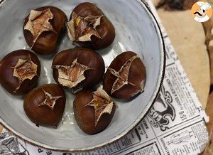 Recette de châtaignes au micro-ondes prêtes en 7 min