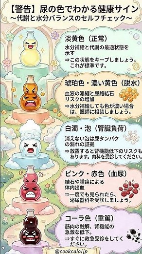 🚽✨トイレで簡単セルフチェック！尿の色でわかる健康サイン #健康 #セルフケア #体質改善 #保存版 #保存版 #健康習慣 #豆知識 #体のサイン #図解 #自律神経を整える
